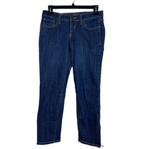 Old Navy Denim Blue The Flirt Skinny Jeans Zipper Ankle Size 0R EUC #VEG-0208